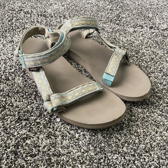 Teva Shoes - TEVA Original Universal Zappy Sandals Women's Size 11 Blue Yellow # 1003987